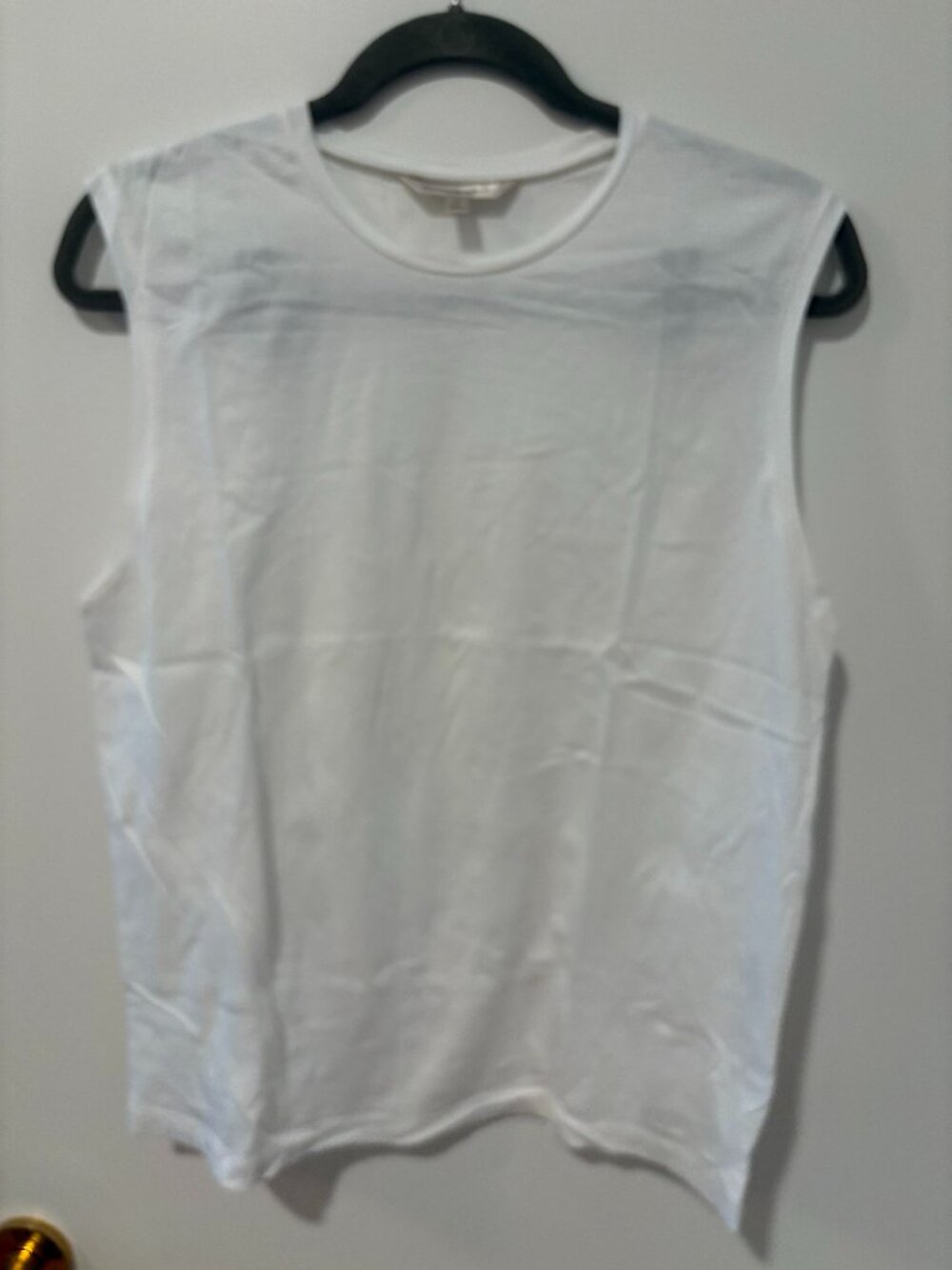 Banana republic white muscle tee oversized fit - S